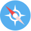 Logo do navegador Safari
